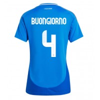 Maglie da calcio Italia Alessandro Buongiorno #4 Prima Maglia Femminile Europei 2024 Manica Corta
